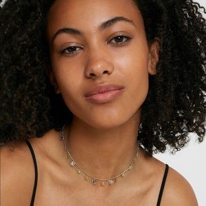 UO mini butterfly choker necklace